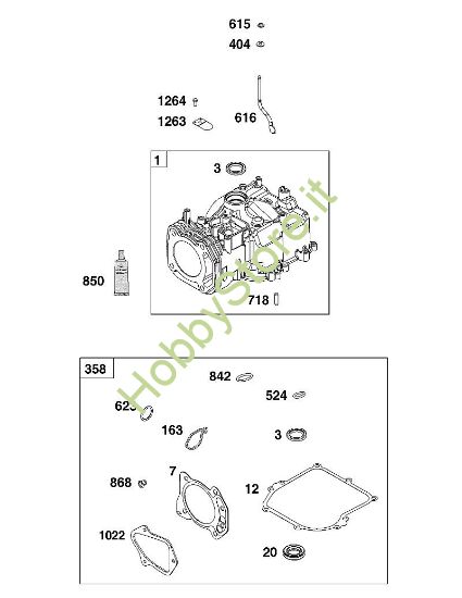 G - GRUPPO CILINDRI B&S - 10 €¦ 104M0B-0123-H5 brand Stihl
